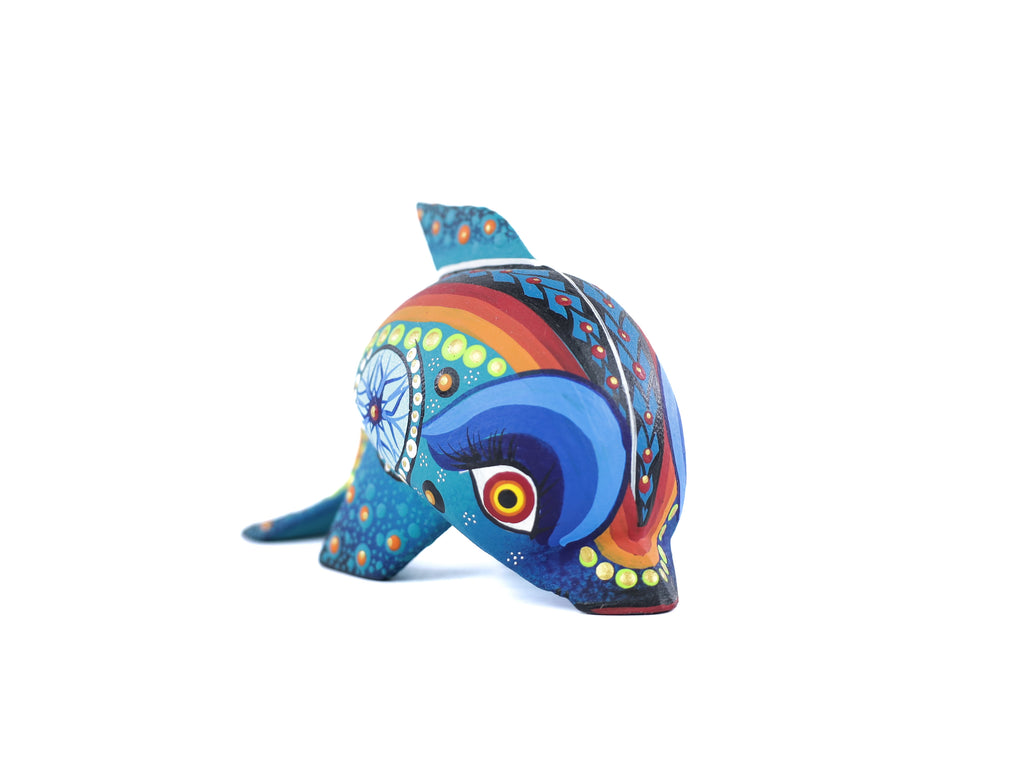 Whale Alebrije | Oaxacan Hand-Painted Copal Wood Carving | Magia Mexica