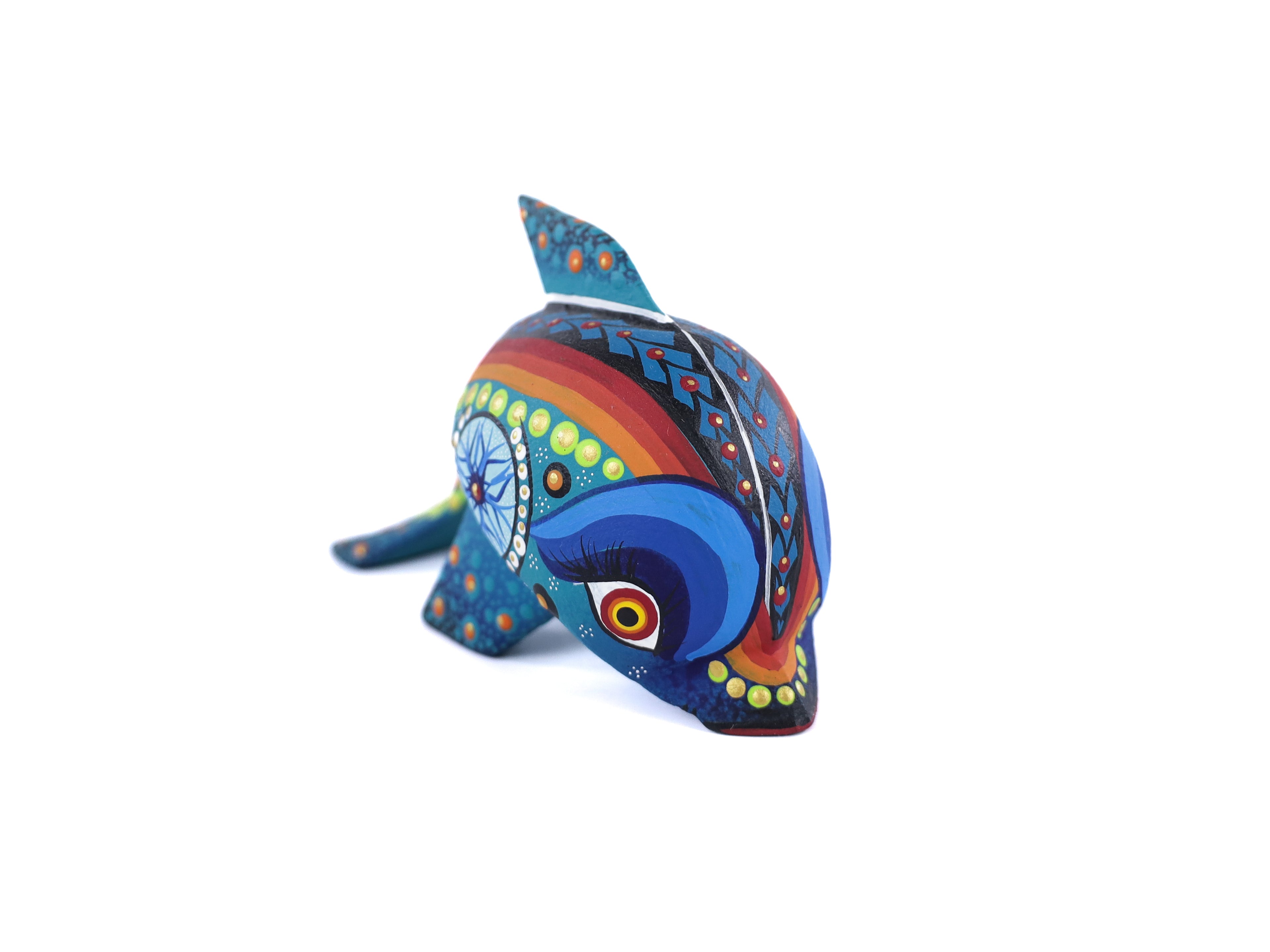 Whale Alebrije | Oaxacan Hand-Painted Copal Wood Carving | Magia Mexica