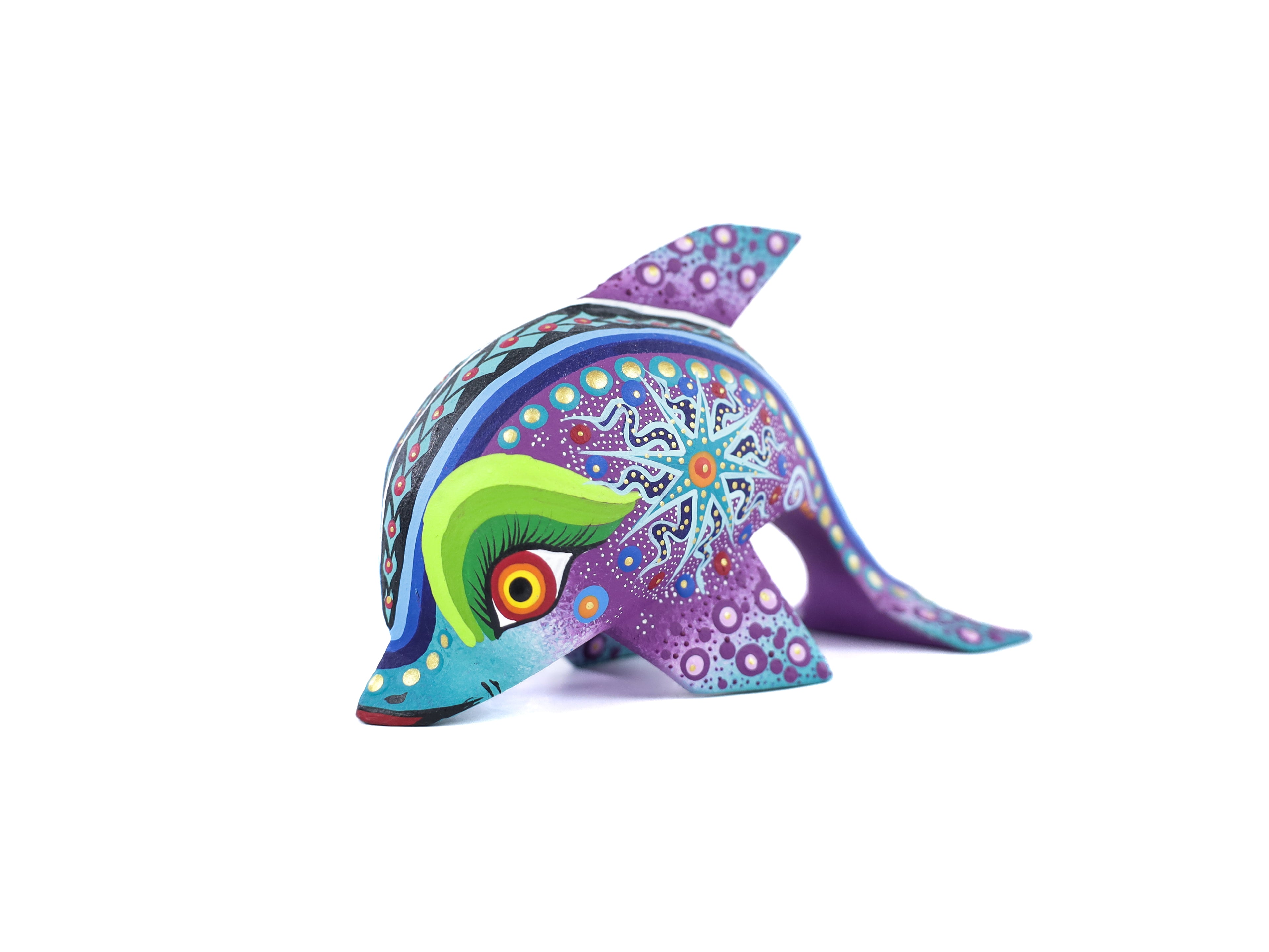 Whale Alebrije | Oaxacan Hand-Painted Copal Wood Carving | Magia Mexica