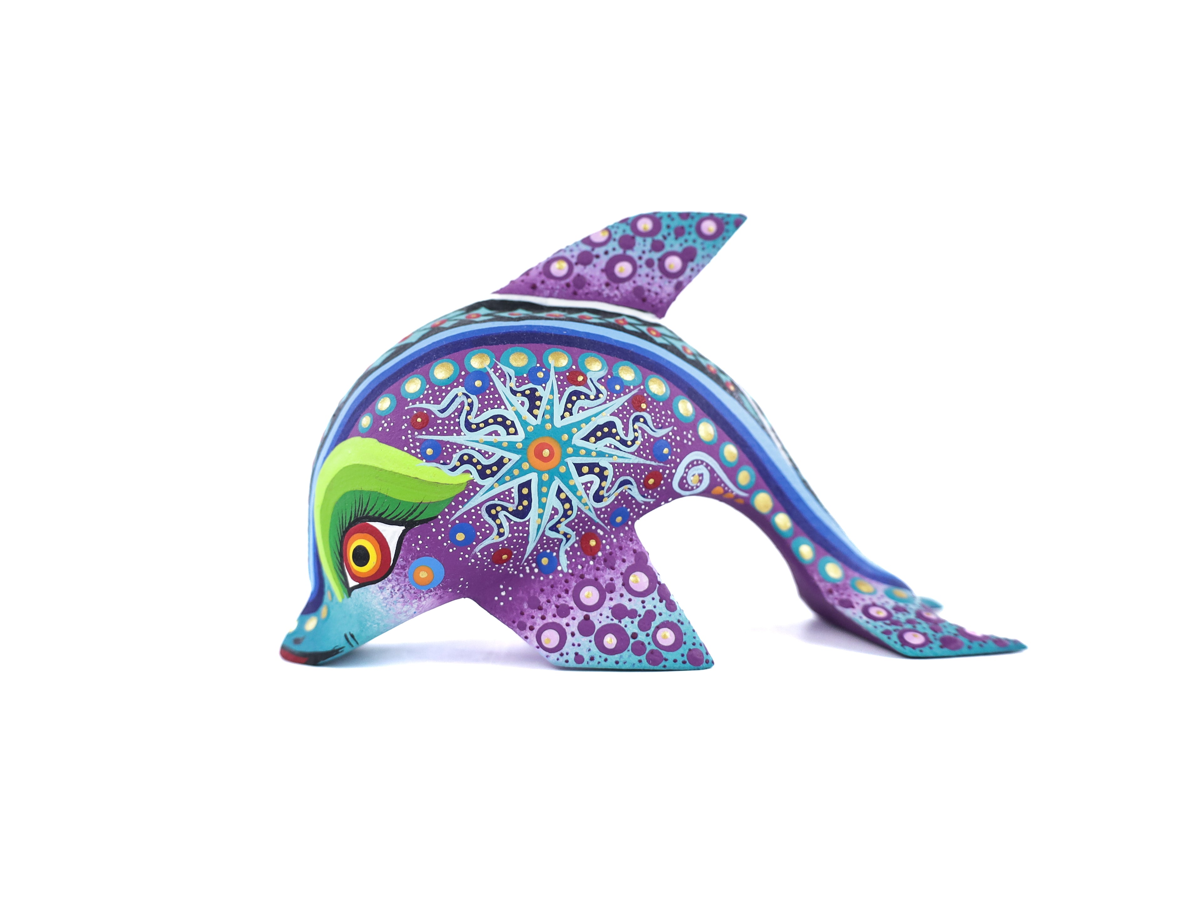 Whale Alebrije | Oaxacan Hand-Painted Copal Wood Carving | Magia Mexica