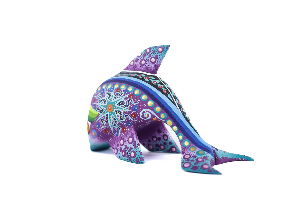 Whale Alebrije | Oaxacan Hand-Painted Copal Wood Carving | Magia Mexica