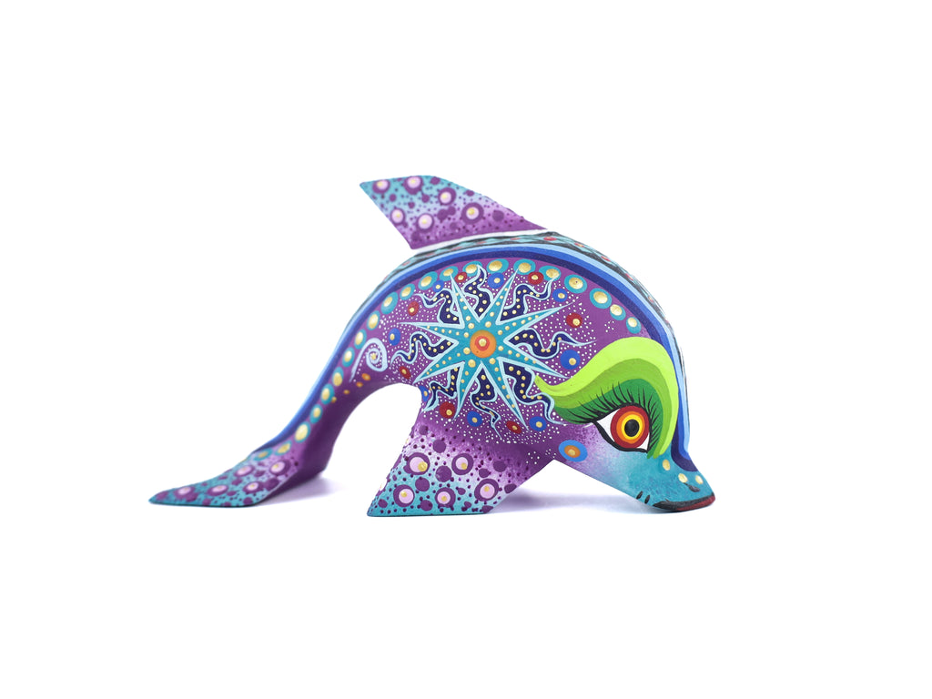 Whale Alebrije | Oaxacan Hand-Painted Copal Wood Carving | Magia Mexica