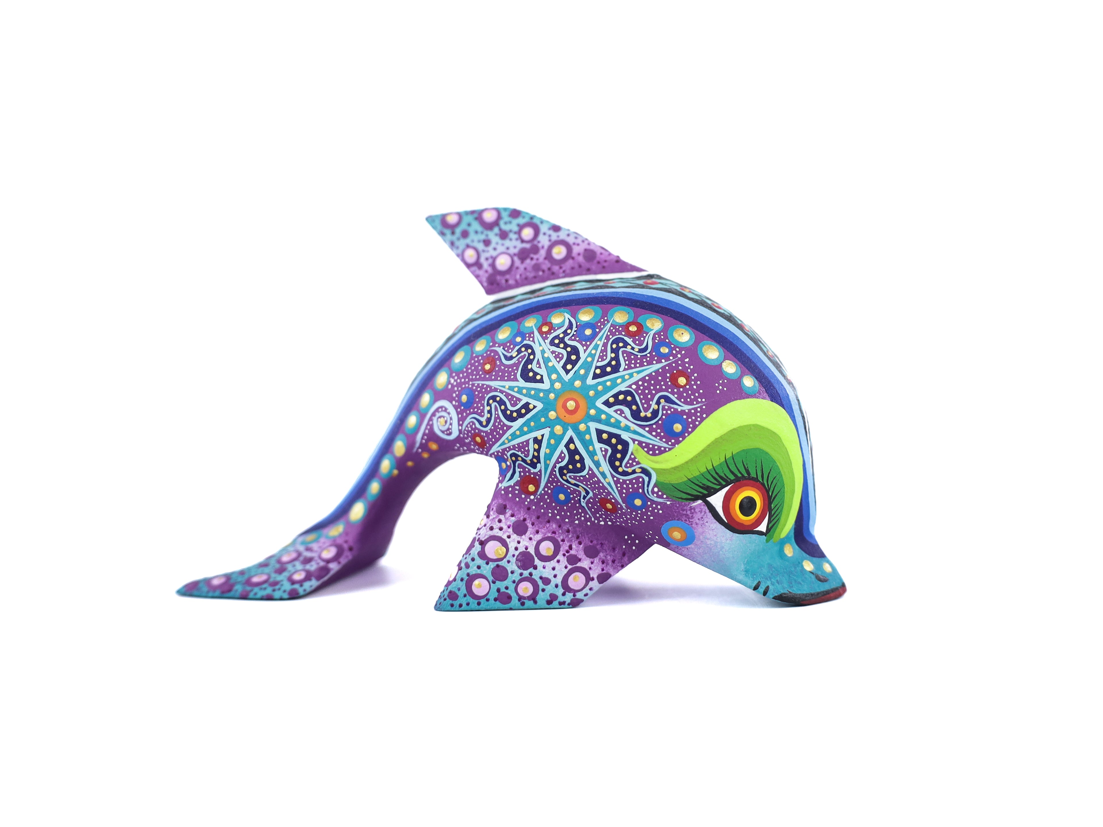 Whale Alebrije | Oaxacan Hand-Painted Copal Wood Carving | Magia Mexica