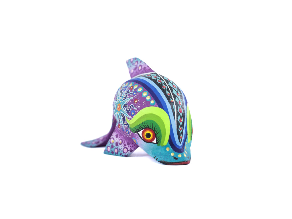 Whale Alebrije | Oaxacan Hand-Painted Copal Wood Carving | Magia Mexica