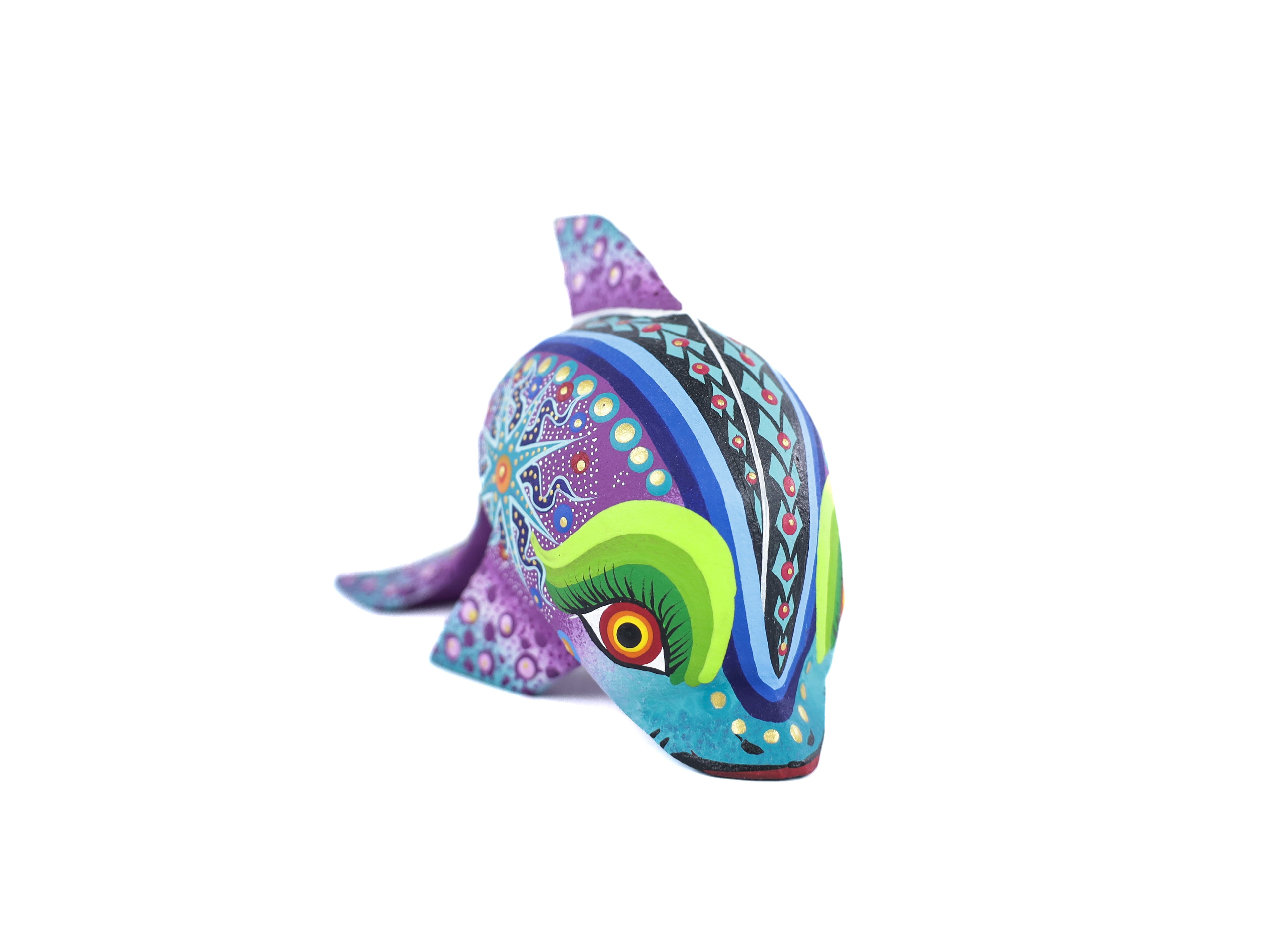 Whale Alebrije | Oaxacan Hand-Painted Copal Wood Carving | Magia Mexica