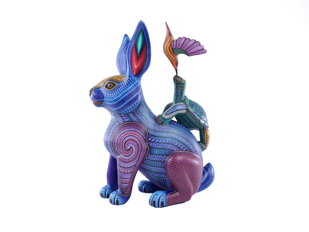 Animal Tribe Alebrije | Oaxacan Hand-Painted Copal Wood Carving | Magia Mexica
