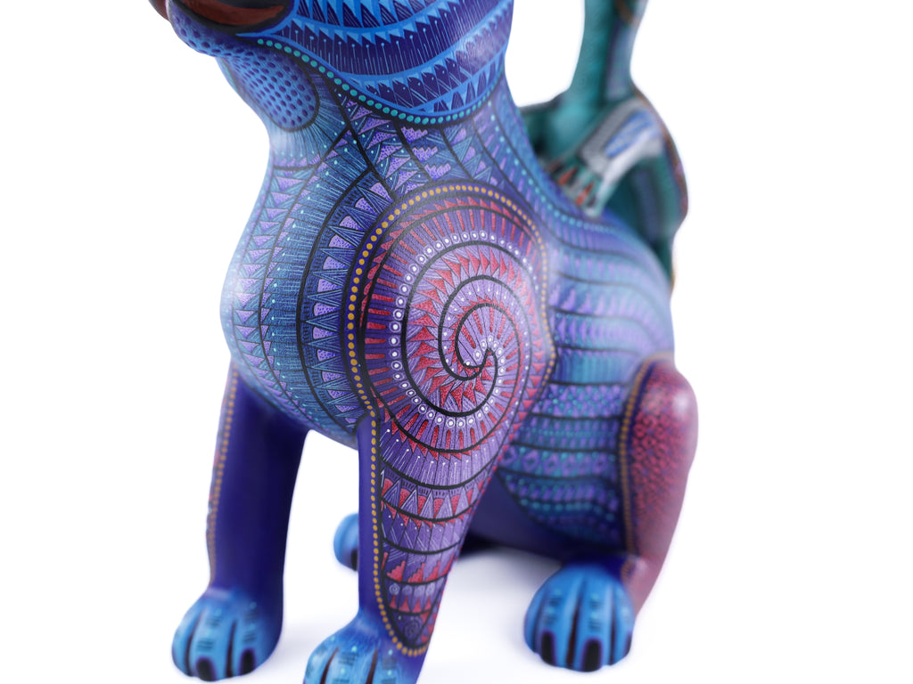 Animal Tribe Alebrije | Oaxacan Hand-Painted Copal Wood Carving | Magia Mexica