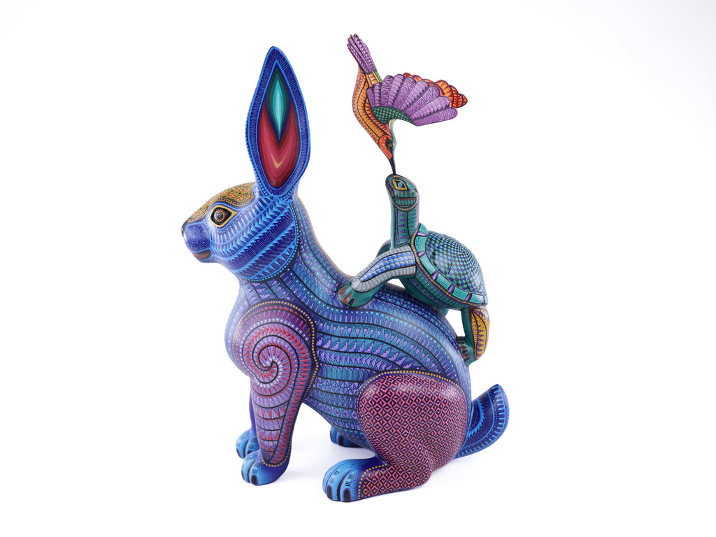 Animal Tribe Alebrije | Oaxacan Hand-Painted Copal Wood Carving | Magia Mexica