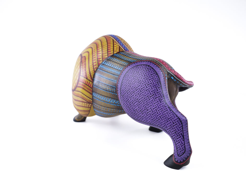 Bison Alebrije | Oaxacan Hand-Painted Copal Wood Carving | Magia Mexica