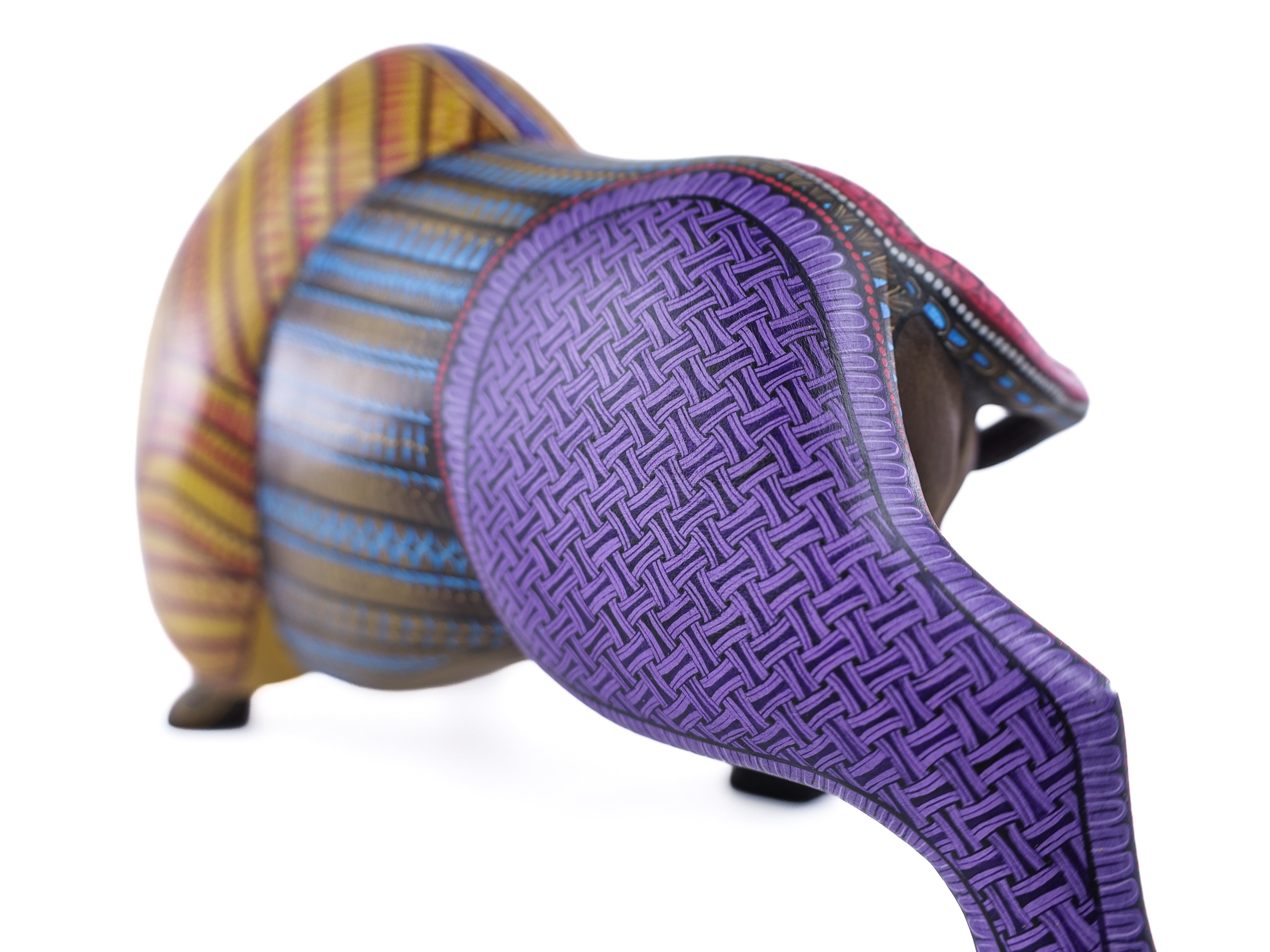 Bison Alebrije | Oaxacan Hand-Painted Copal Wood Carving | Magia Mexica