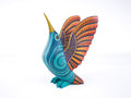 Hummingbird Alebrije | Oaxacan Hand-Painted Copal Wood Carving | Magia Mexica