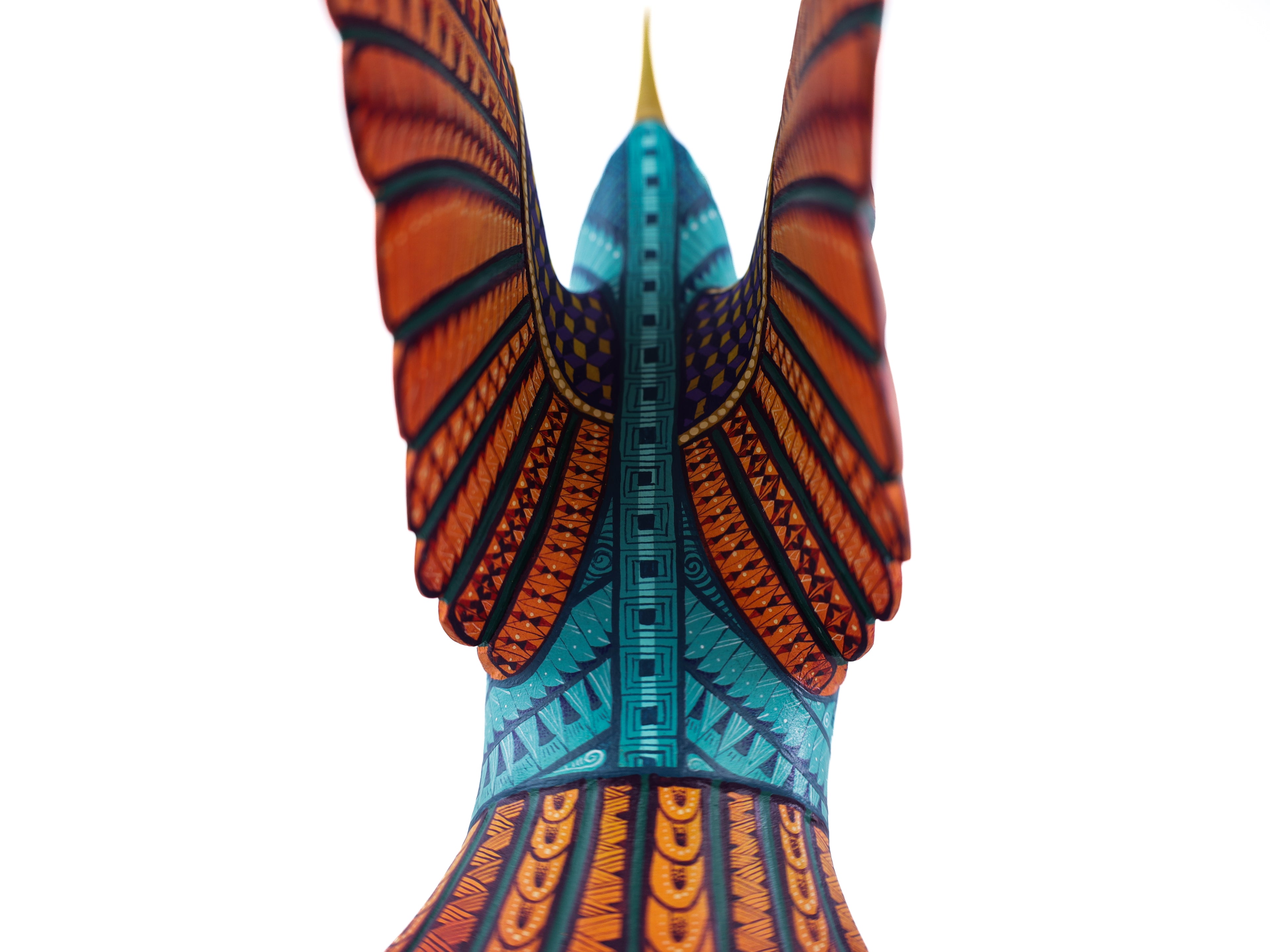 Hummingbird Alebrije | Oaxacan Hand-Painted Copal Wood Carving | Magia Mexica