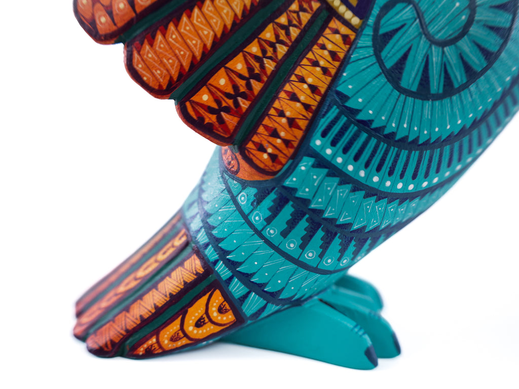 Hummingbird Alebrije | Oaxacan Hand-Painted Copal Wood Carving | Magia Mexica