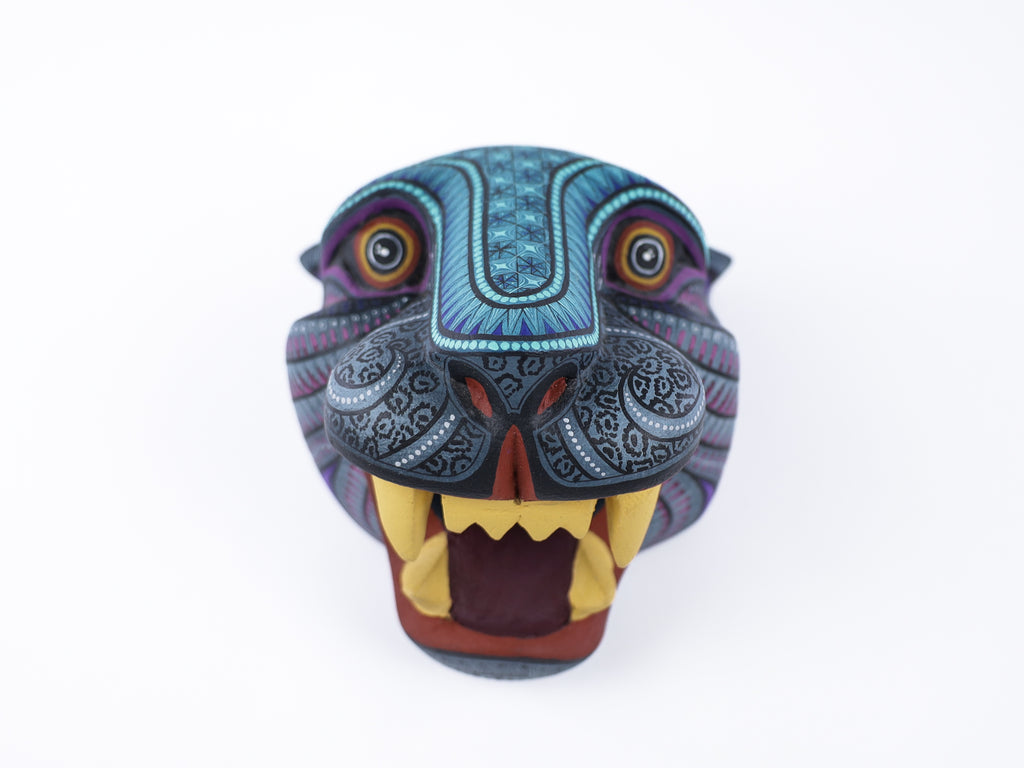 Jaguar Alebrije | Oaxacan Hand-Painted Copal Wood Carving | Magia Mexica