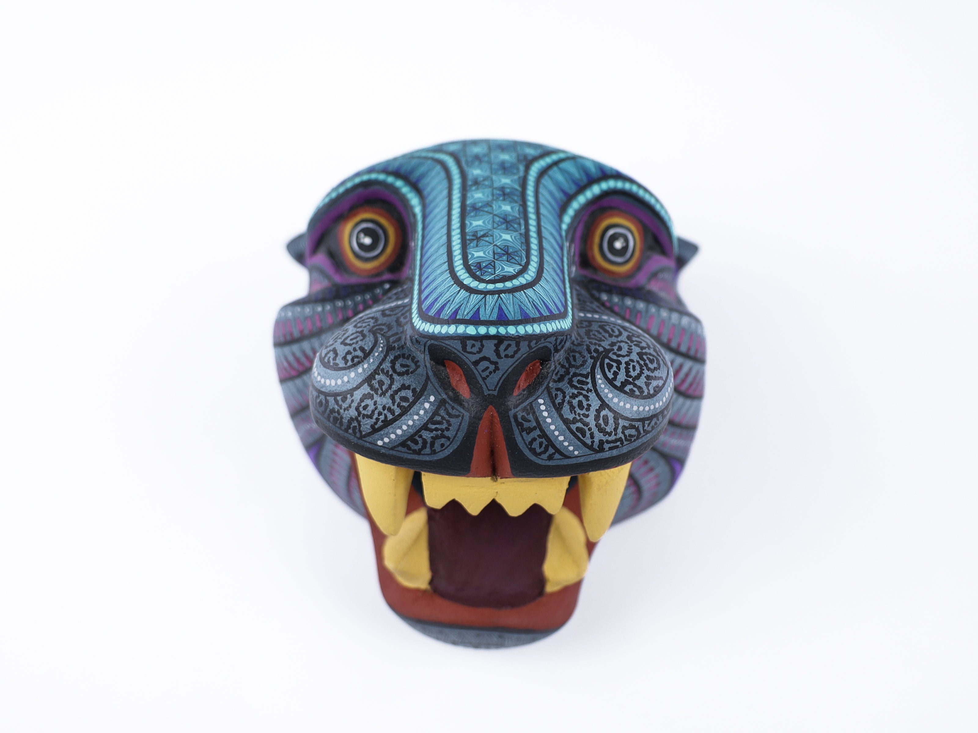 Jaguar Alebrije | Oaxacan Hand-Painted Copal Wood Carving | Magia Mexica