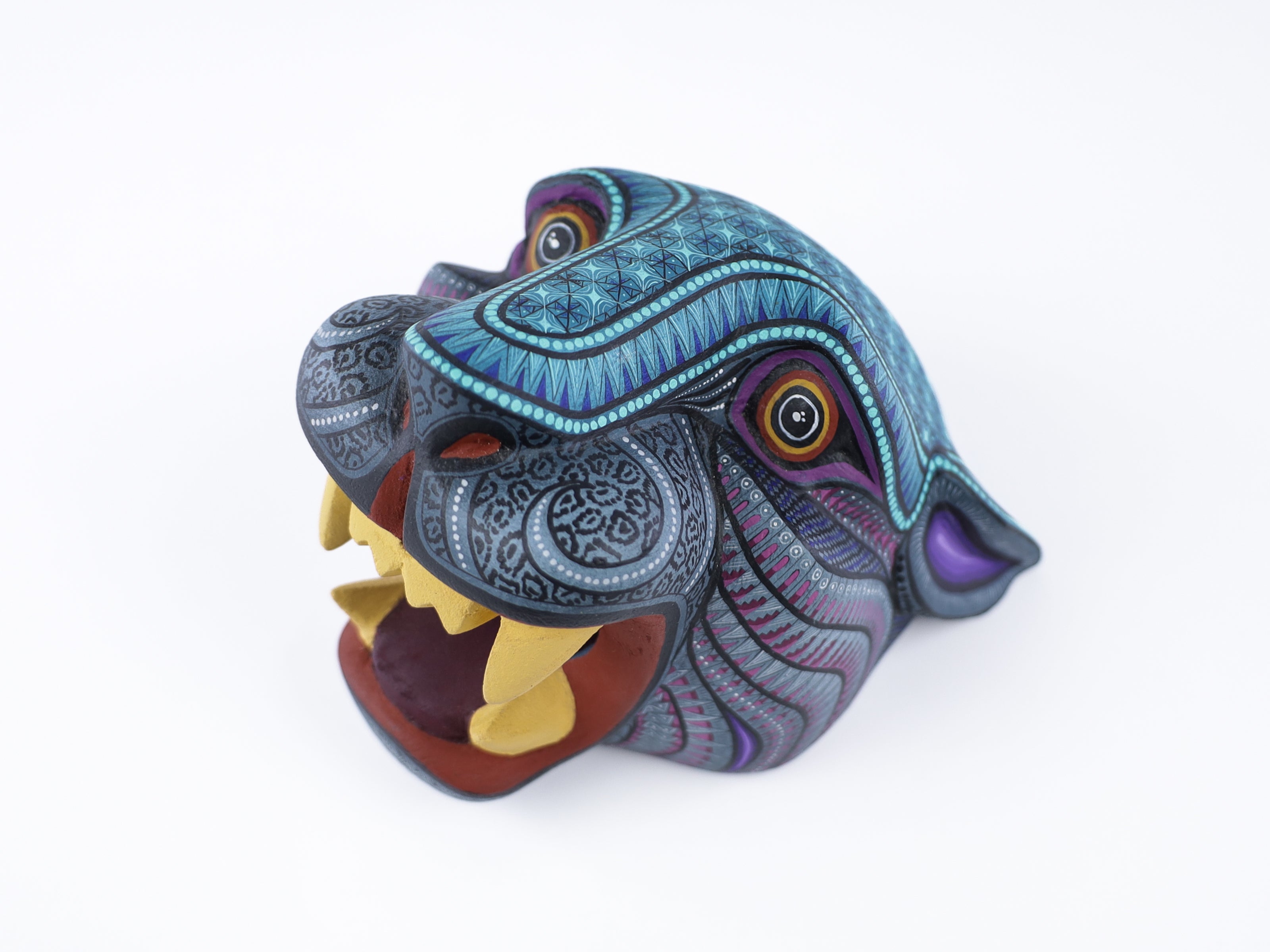 Jaguar Alebrije | Oaxacan Hand-Painted Copal Wood Carving | Magia Mexica