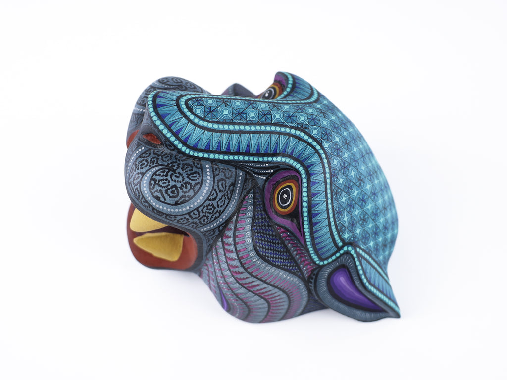 Jaguar Alebrije | Oaxacan Hand-Painted Copal Wood Carving | Magia Mexica