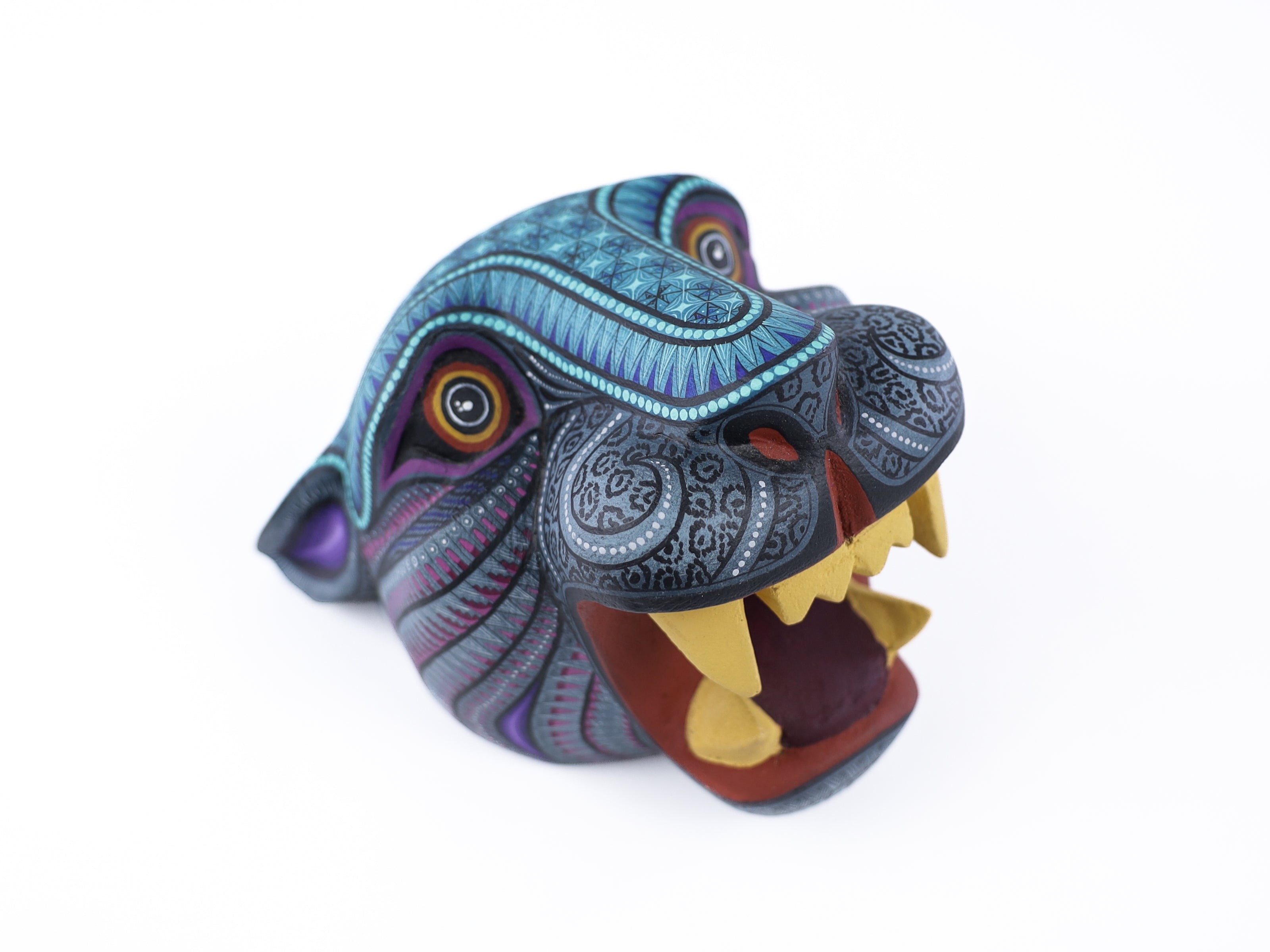 Jaguar Alebrije | Oaxacan Hand-Painted Copal Wood Carving | Magia Mexica