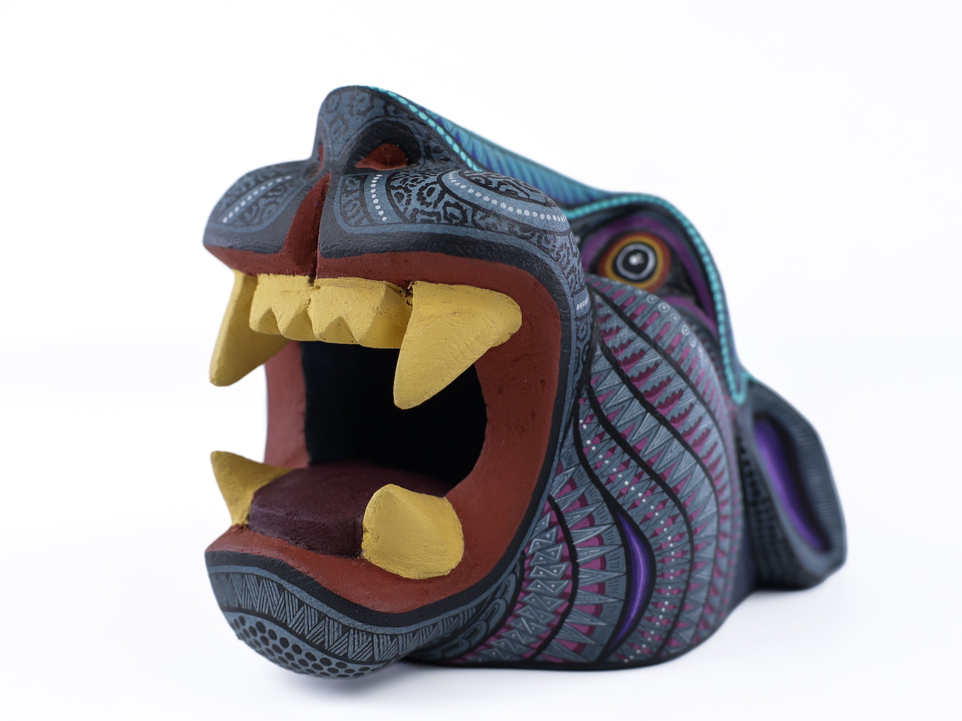 Jaguar Alebrije | Oaxacan Hand-Painted Copal Wood Carving | Magia Mexica