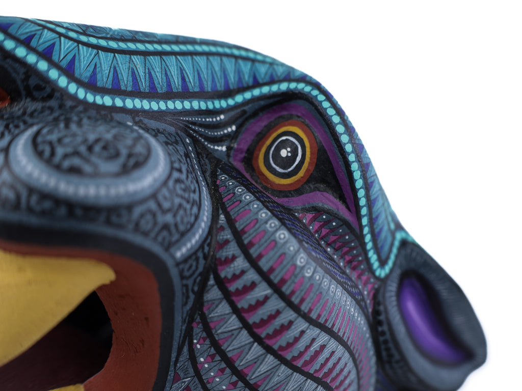 Jaguar Alebrije | Oaxacan Hand-Painted Copal Wood Carving | Magia Mexica