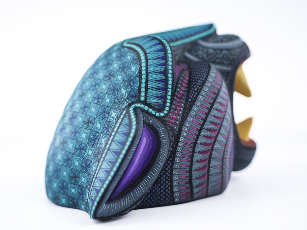 Jaguar Alebrije | Oaxacan Hand-Painted Copal Wood Carving | Magia Mexica