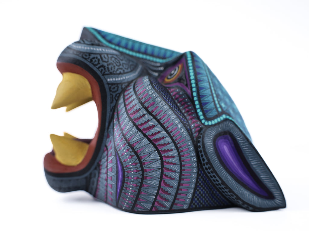 Jaguar Alebrije | Oaxacan Hand-Painted Copal Wood Carving | Magia Mexica