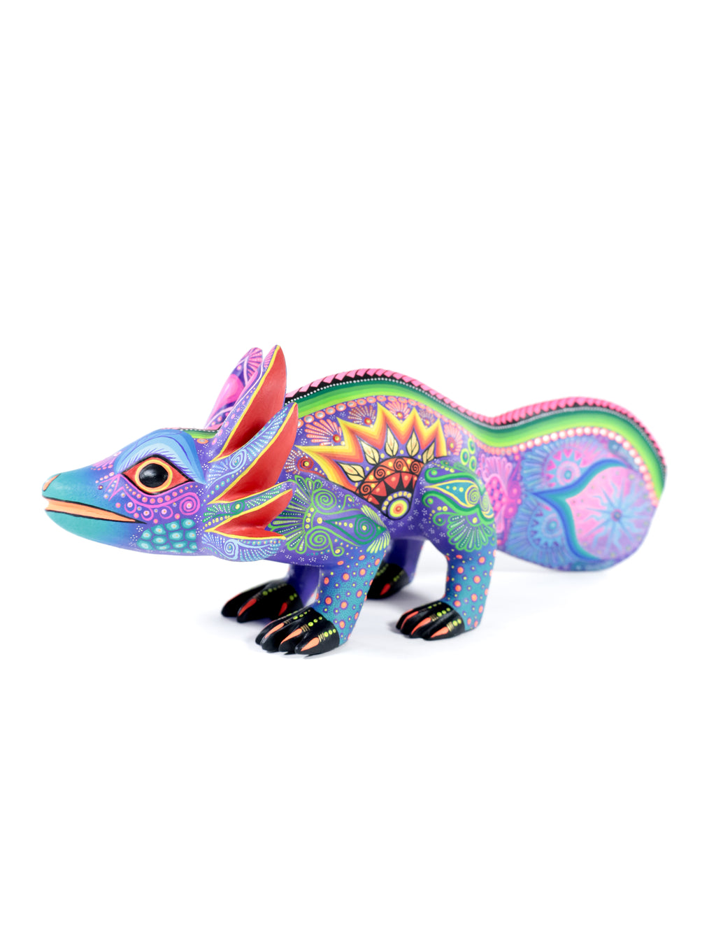 Ajolote Alebrije | Oaxacan Hand-Painted Copal Wood Carving | Magia Mexica