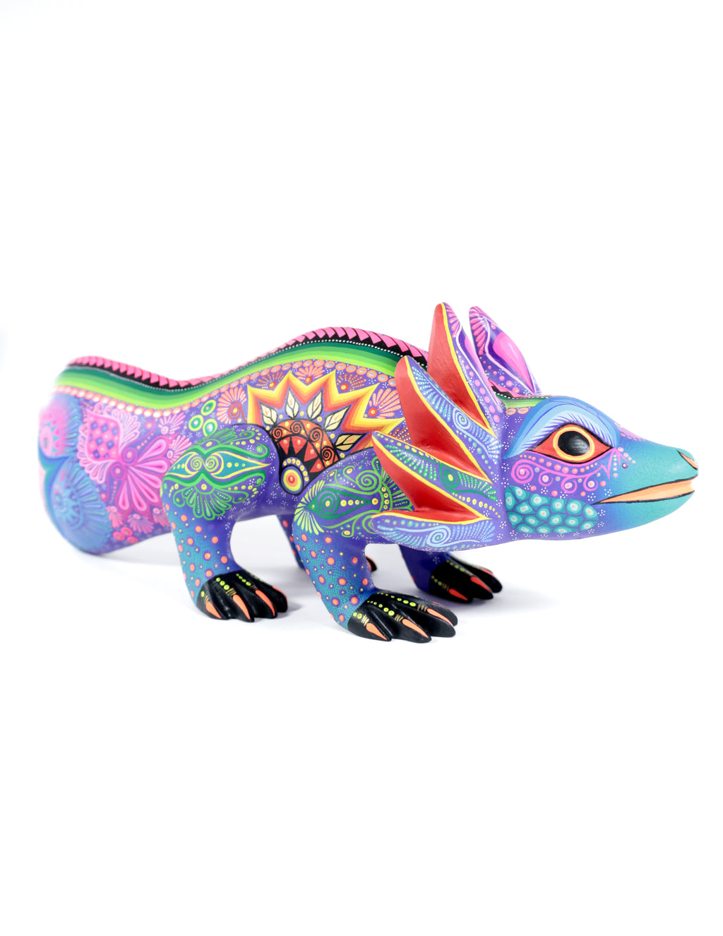 Ajolote Alebrije | Oaxacan Hand-Painted Copal Wood Carving | Magia Mexica