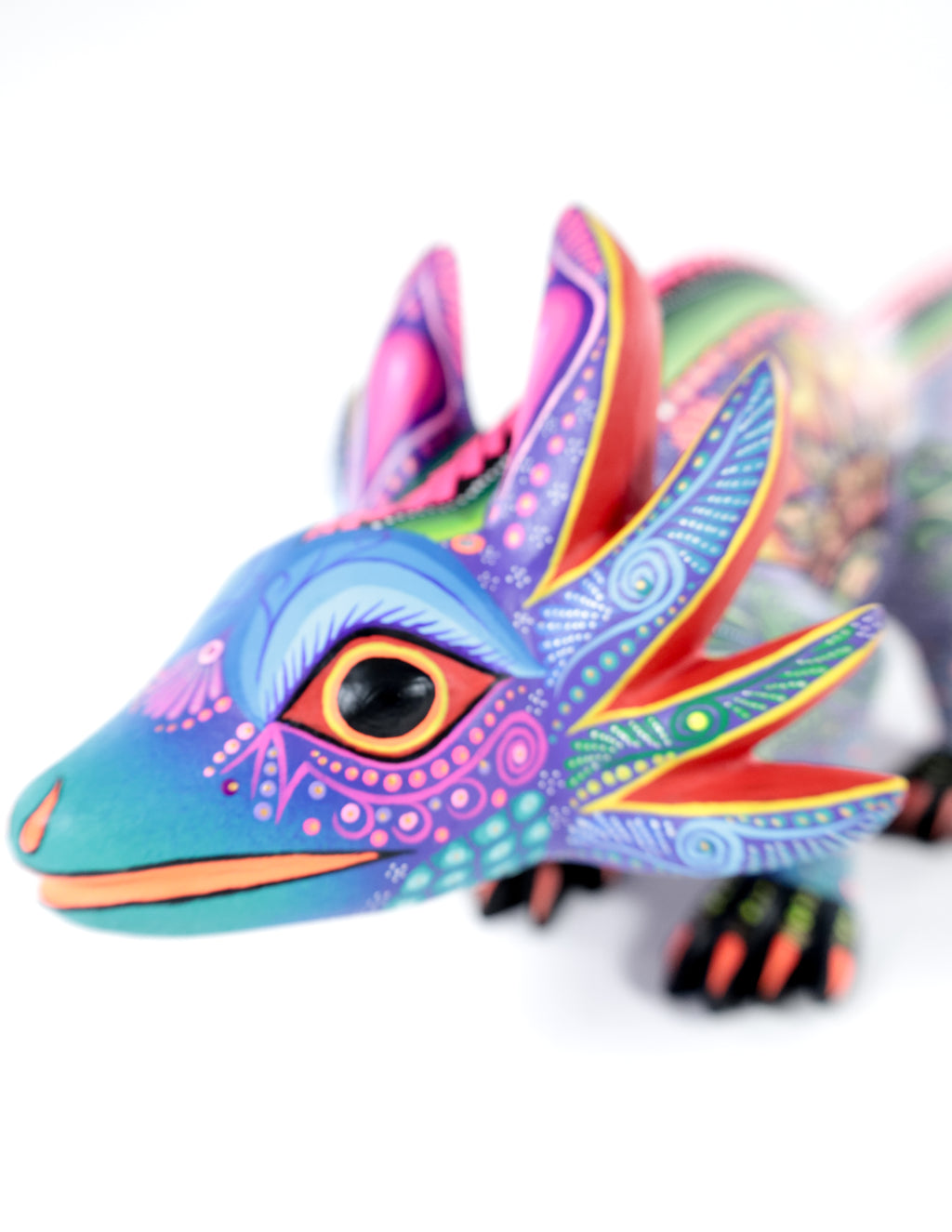 Ajolote Alebrije | Oaxacan Hand-Painted Copal Wood Carving | Magia Mexica