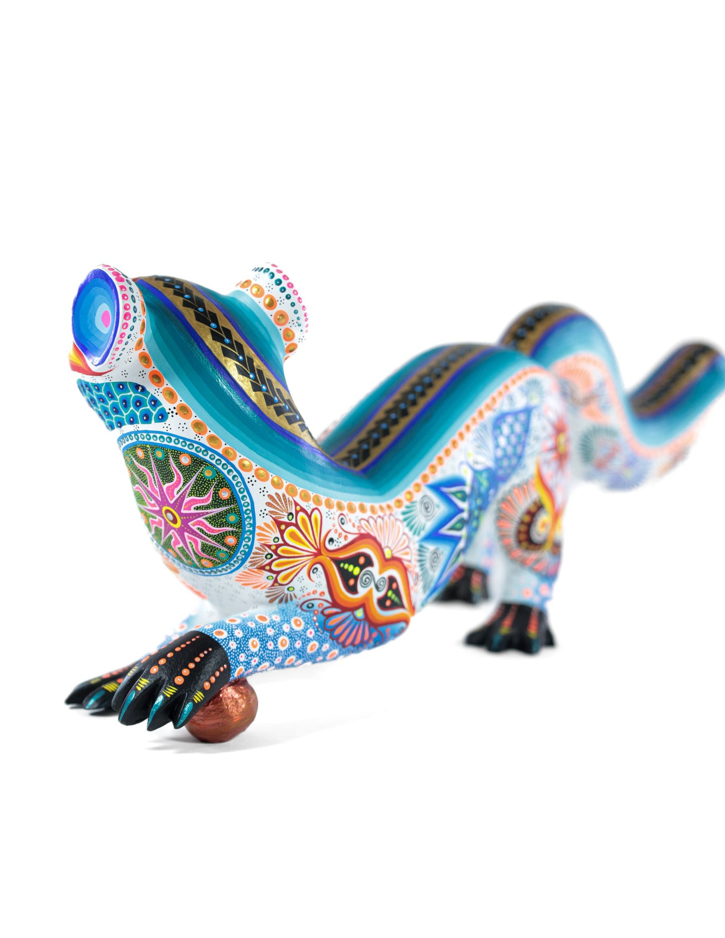 Nutria Alebrije | Oaxacan Hand-Painted Copal Wood Carving | Magia Mexica