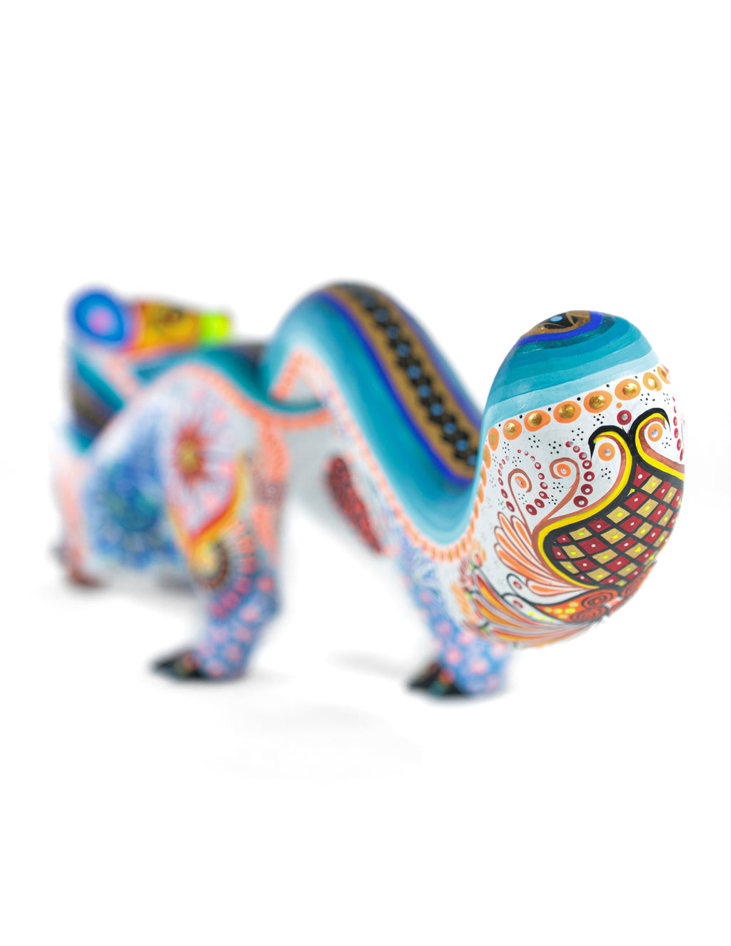 Nutria Alebrije | Oaxacan Hand-Painted Copal Wood Carving | Magia Mexica