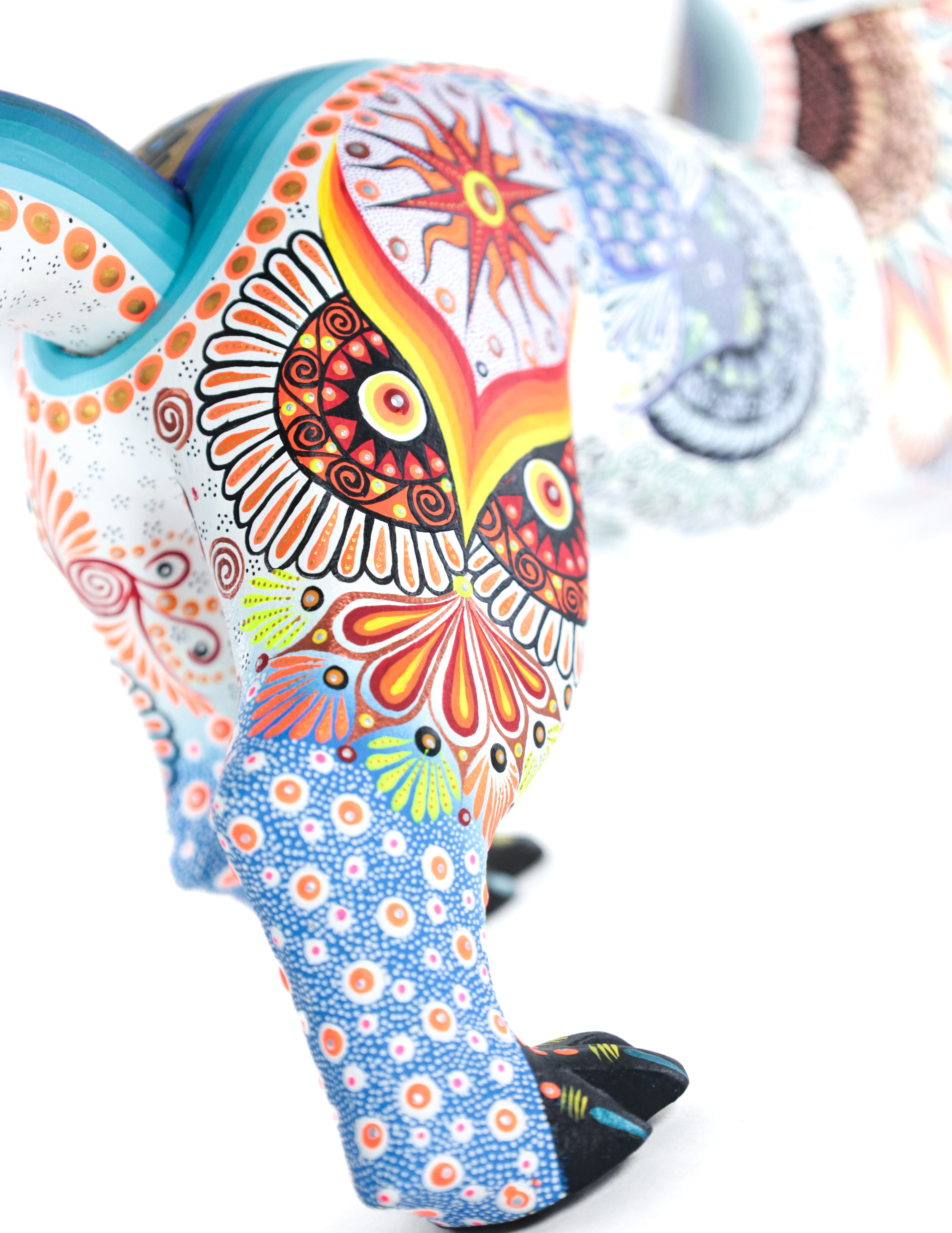 Nutria Alebrije | Oaxacan Hand-Painted Copal Wood Carving | Magia Mexica