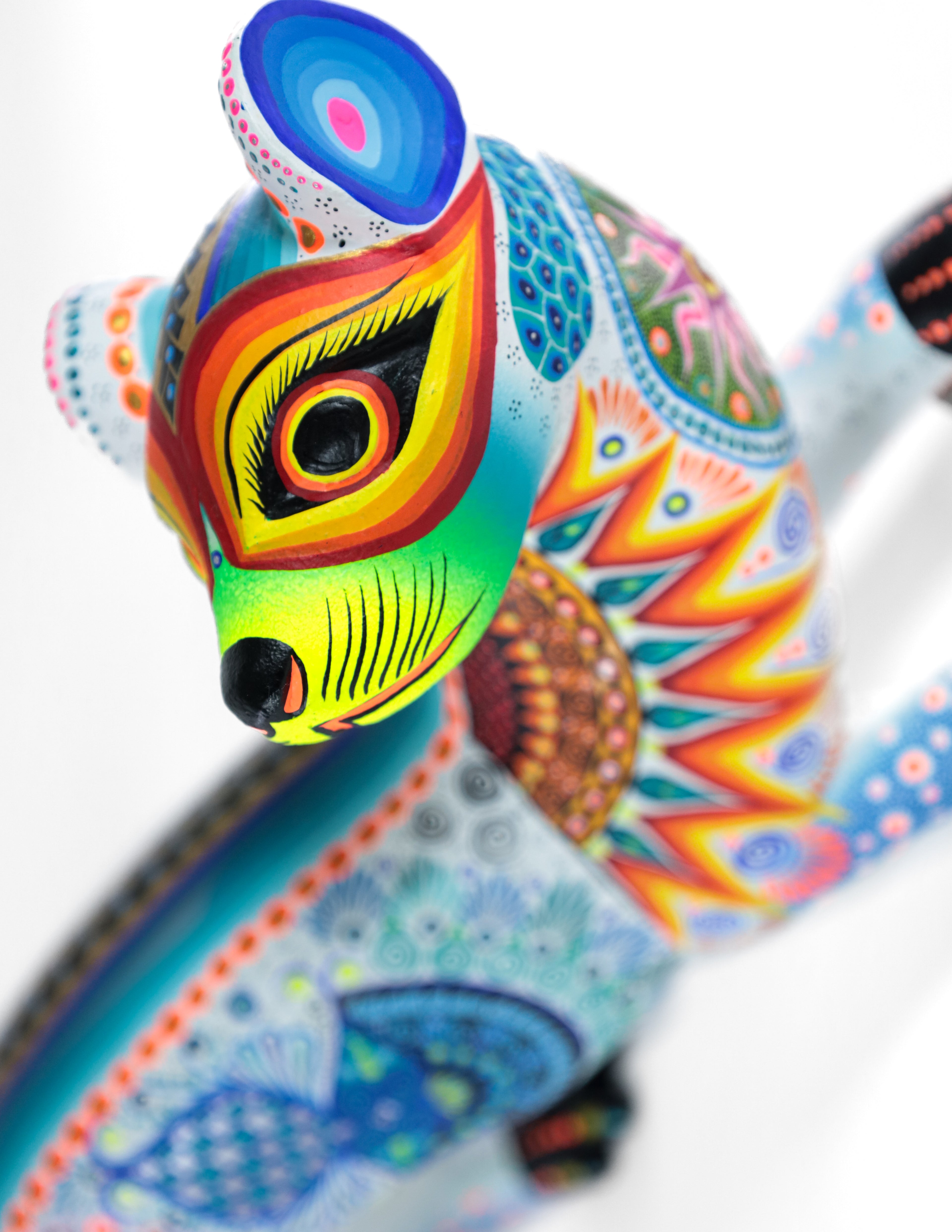 Nutria Alebrije | Oaxacan Hand-Painted Copal Wood Carving | Magia Mexica