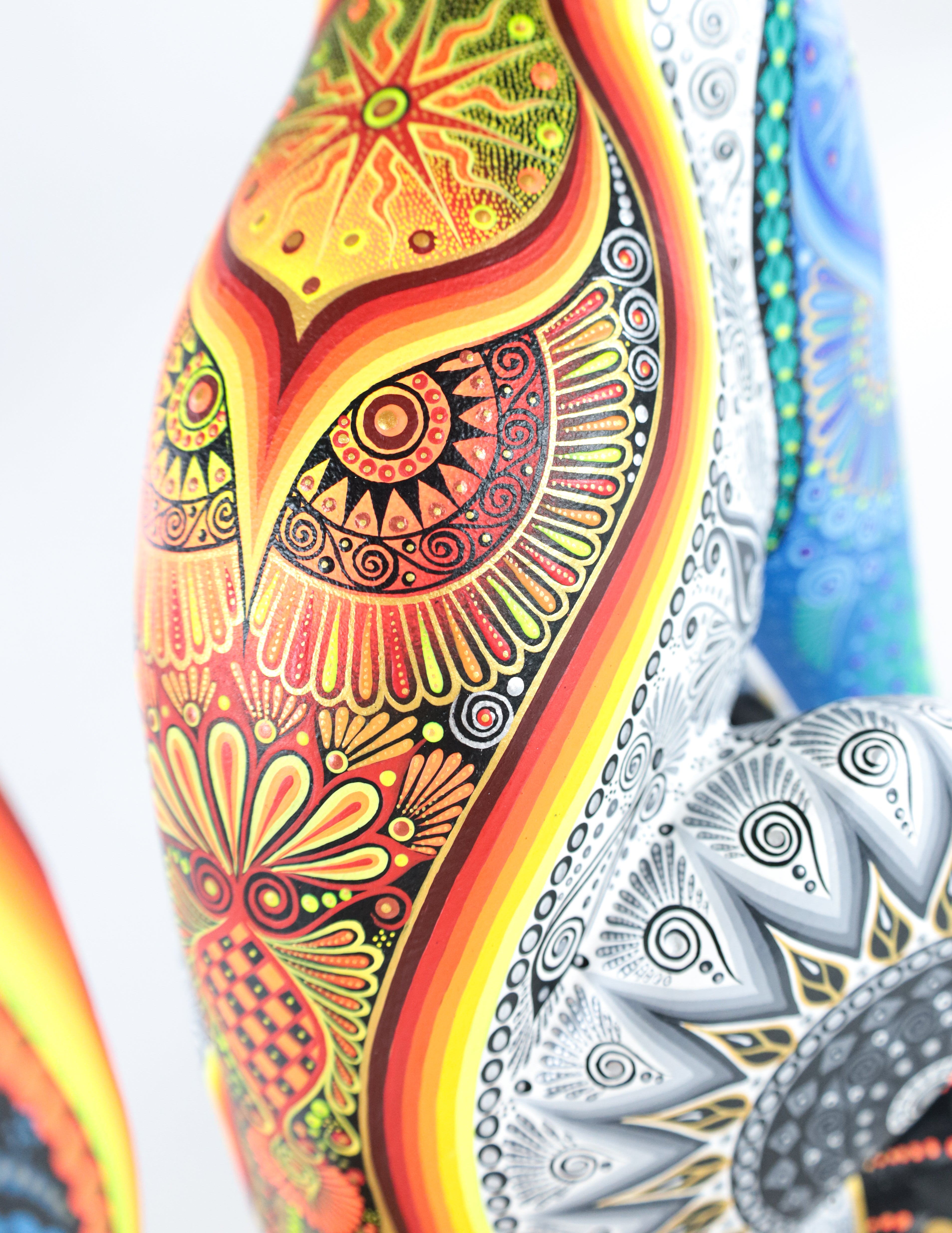 Pantera Alebrije | Oaxacan Hand-Painted Copal Wood Carving | Magia Mexica