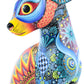 Conejo Alebrije | Oaxacan Hand-Painted Copal Wood Carving | Magia Mexica
