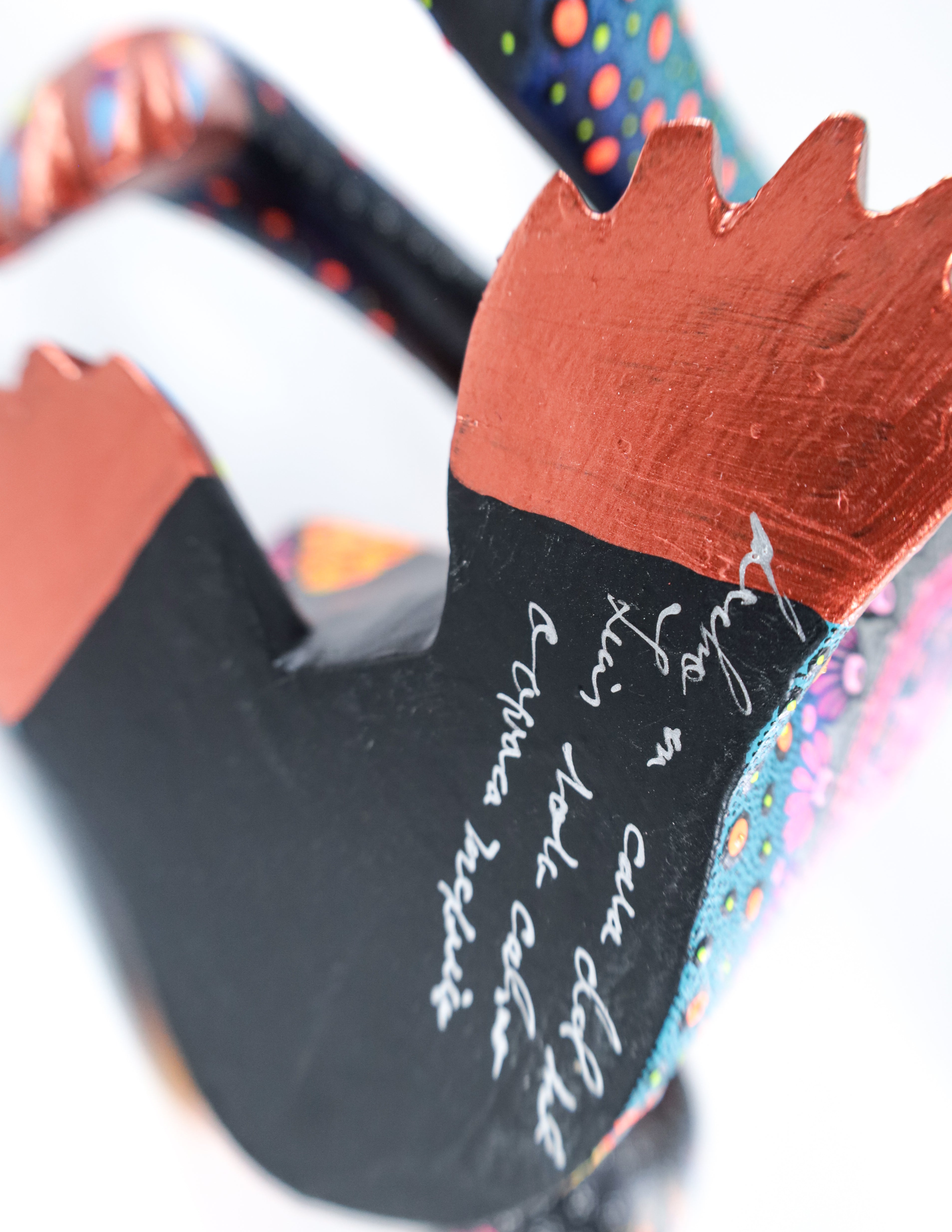 Conejo Alebrije | Oaxacan Hand-Painted Copal Wood Carving | Magia Mexica