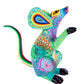 Ratón Alebrije | Oaxacan Hand-Painted Copal Wood Carving | Magia Mexica
