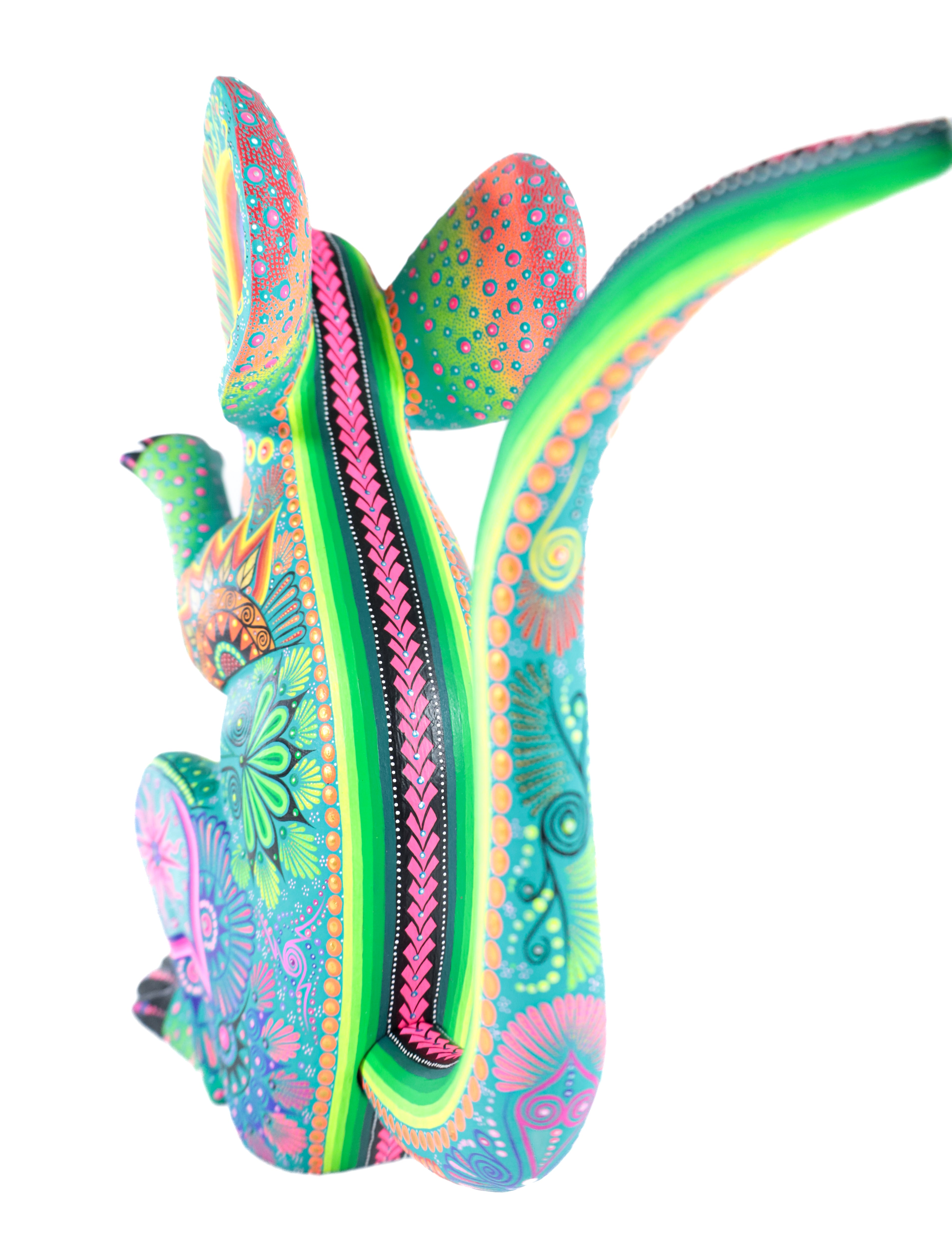 Ratón Alebrije | Oaxacan Hand-Painted Copal Wood Carving | Magia Mexica