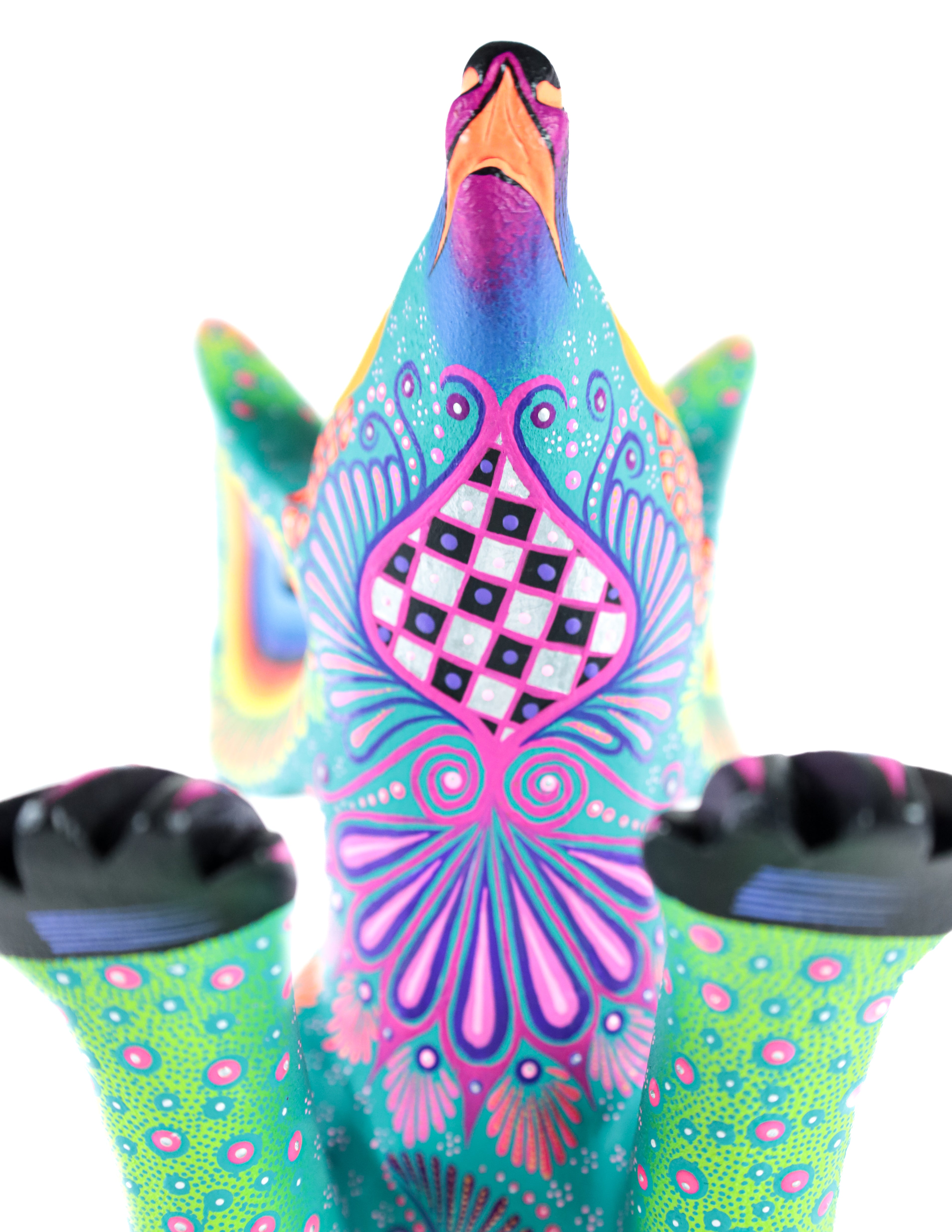 Ratón Alebrije | Oaxacan Hand-Painted Copal Wood Carving | Magia Mexica