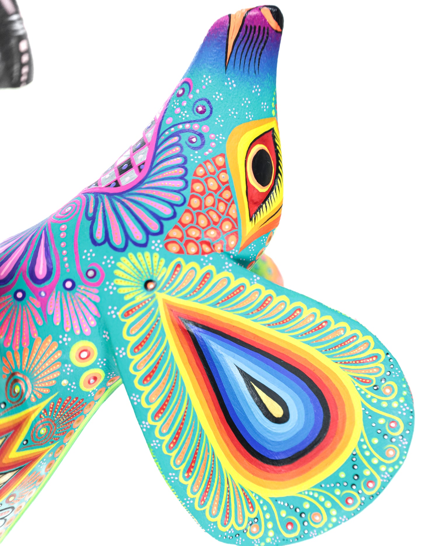 Ratón Alebrije | Oaxacan Hand-Painted Copal Wood Carving | Magia Mexica