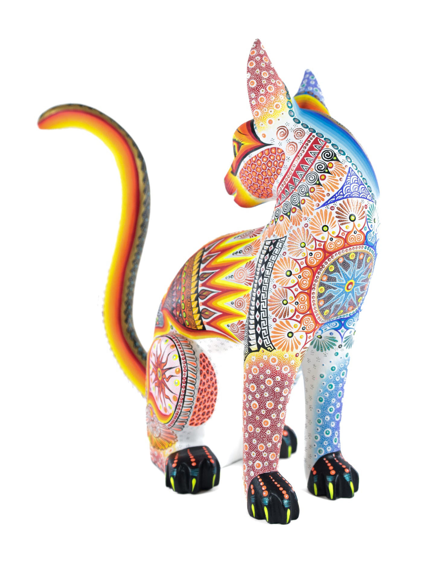 Coyote Alebrije | Oaxacan Hand-Painted Copal Wood Carving | Magia Mexica