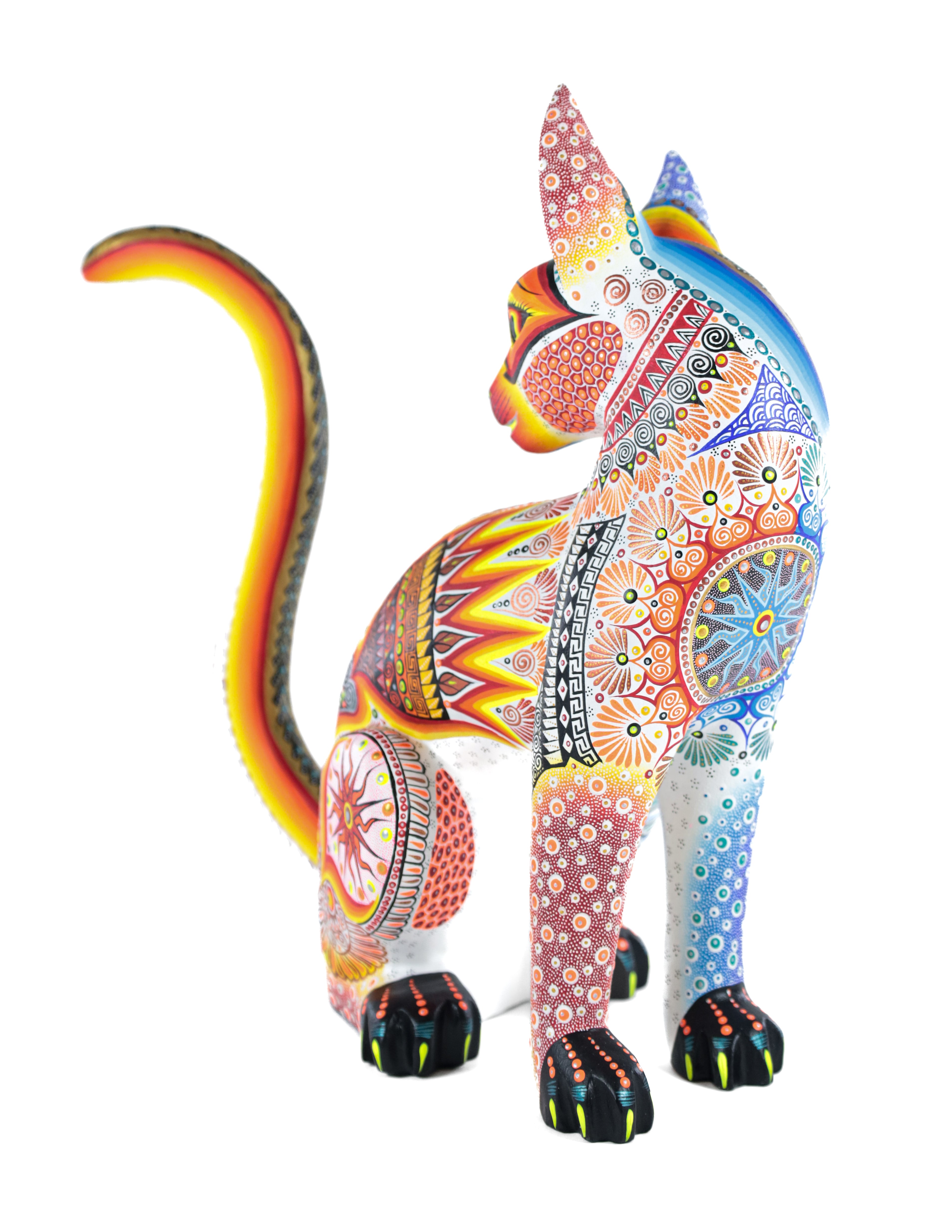 Coyote Alebrije | Oaxacan Hand-Painted Copal Wood Carving | Magia Mexica