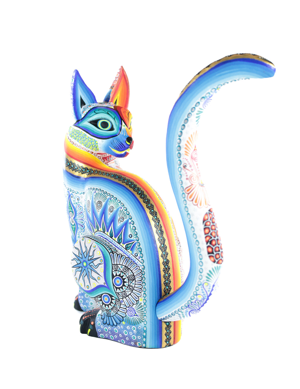 Coyote Alebrije | Oaxacan Hand-Painted Copal Wood Carving | Magia Mexica