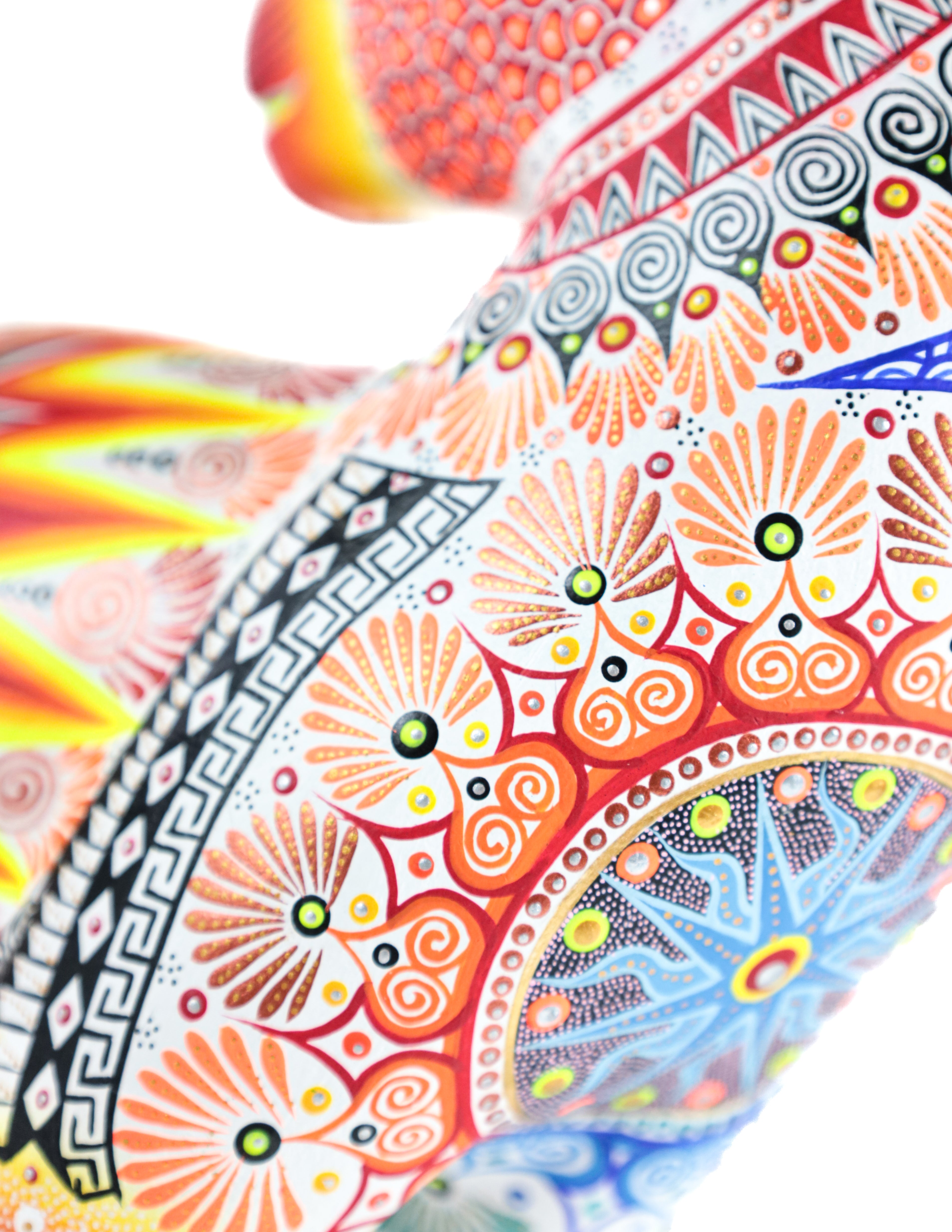 Coyote Alebrije | Oaxacan Hand-Painted Copal Wood Carving | Magia Mexica