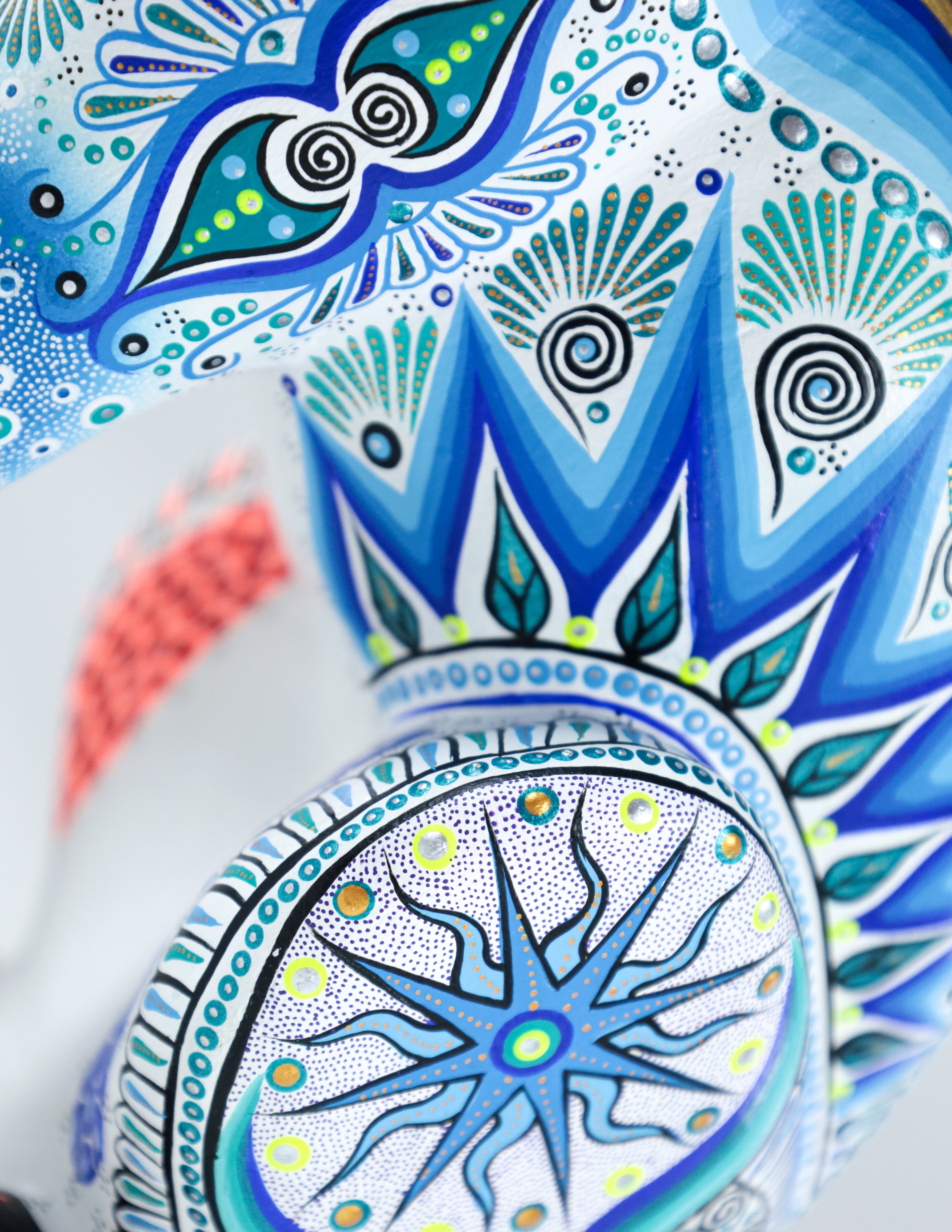 Coyote Alebrije | Oaxacan Hand-Painted Copal Wood Carving | Magia Mexica