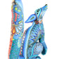 Zorra Alebrije | Oaxacan Hand-Painted Copal Wood Carving | Magia Mexica