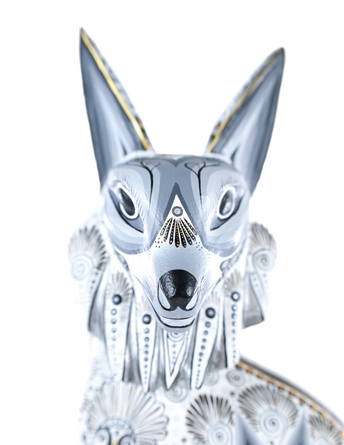 Gato Alebrije | Oaxacan Hand-Painted Copal Wood Carving | Magia Mexica