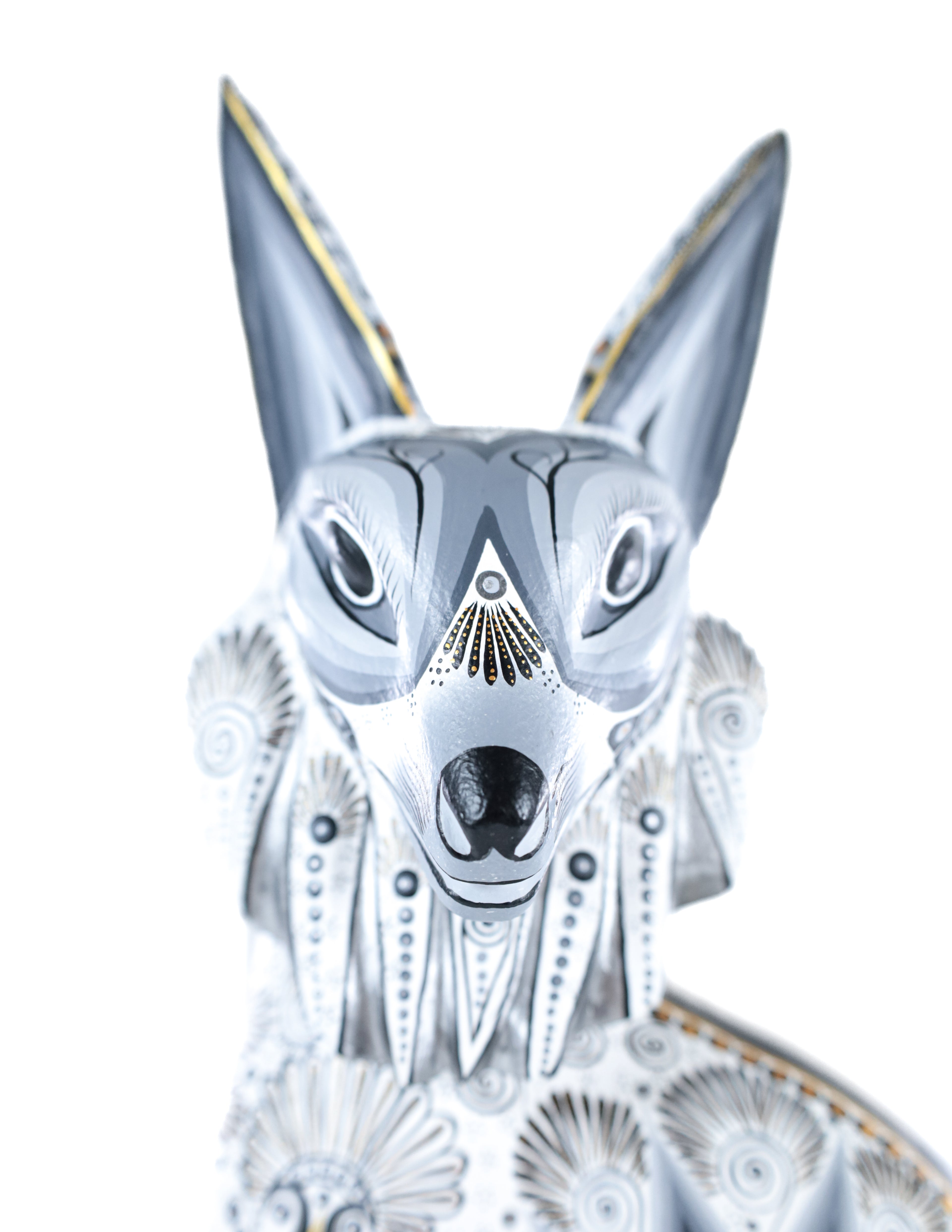 Gato Alebrije | Oaxacan Hand-Painted Copal Wood Carving | Magia Mexica