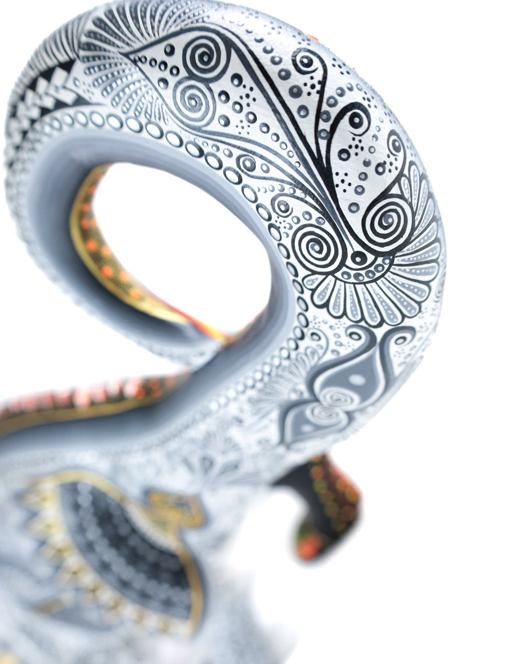 Camaleón Alebrije | Oaxacan Hand-Painted Copal Wood Carving | Magia Mexica