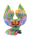 Buho Alebrije | Oaxacan Hand-Painted Copal Wood Carving | Magia Mexica